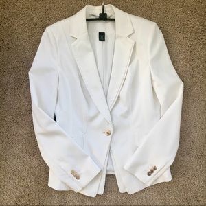 WHBM WHITE BLAZER JACKET